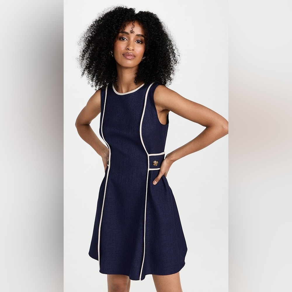 Shoshanna Samara Dress Navy